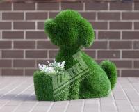 Топиар фигура Собачка с кашпо