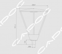 Светодиодный уличный светильник Оккервиль LED OK LED M