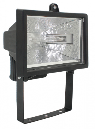 Прожектор галогенный ИО150 IP54 черный IEK – №1