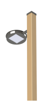 Парковый светодиодный светильник D-ArchiLine Timber